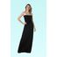 VESTIDO LONGO DRAPEADO SF-PRETO
