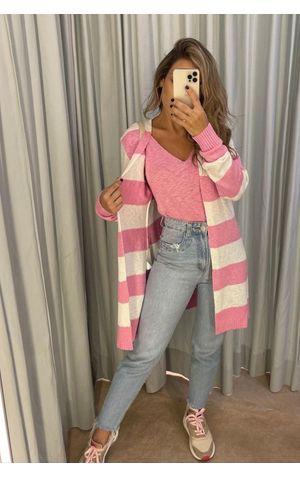 TWINSET-ALICE-LISTRADO---ROSA